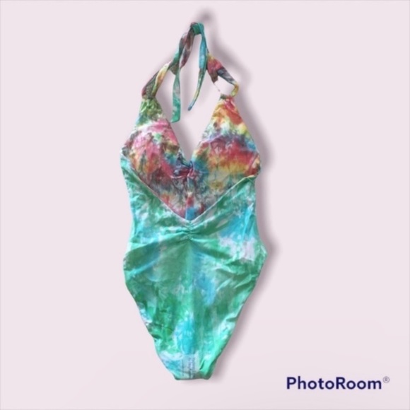 Pacific Reversible Plunge One-Piece Swimsuit Sz. Small - Picture 5 of 8